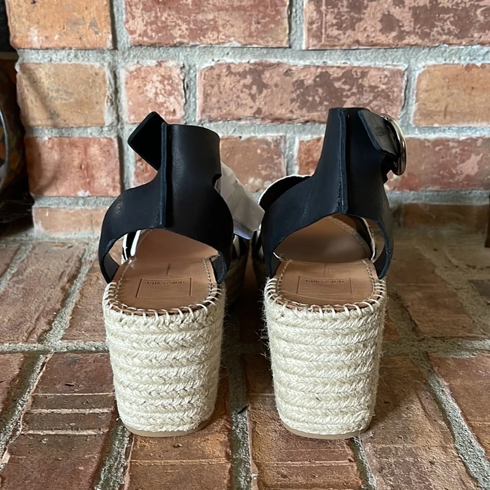 NEW Dolce Vita Lesley Zebra Striped Platform Sandals